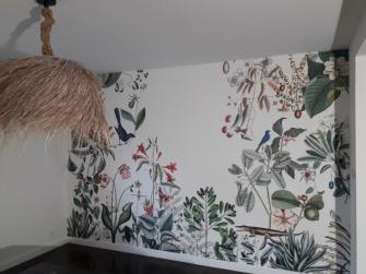 Cordier Christophe Tapisserie murale fleurie